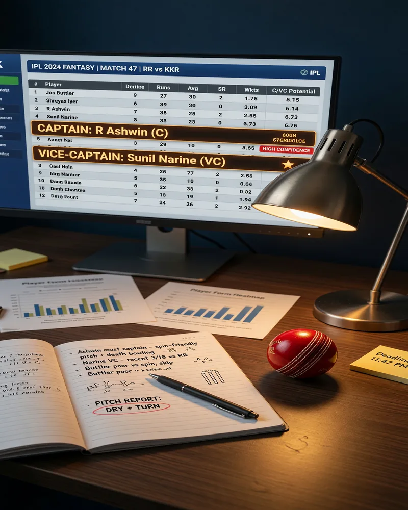 Captain pick desk: form, fixture, venue, peak-profile math